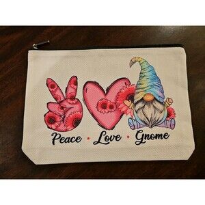 Peace Love Gnome Zipper Pouch